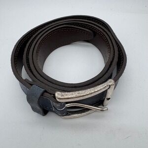 Allen Edmonds 1019530 Suede Dress Belt Denim Blue 40‎ Belt Crafted in USA